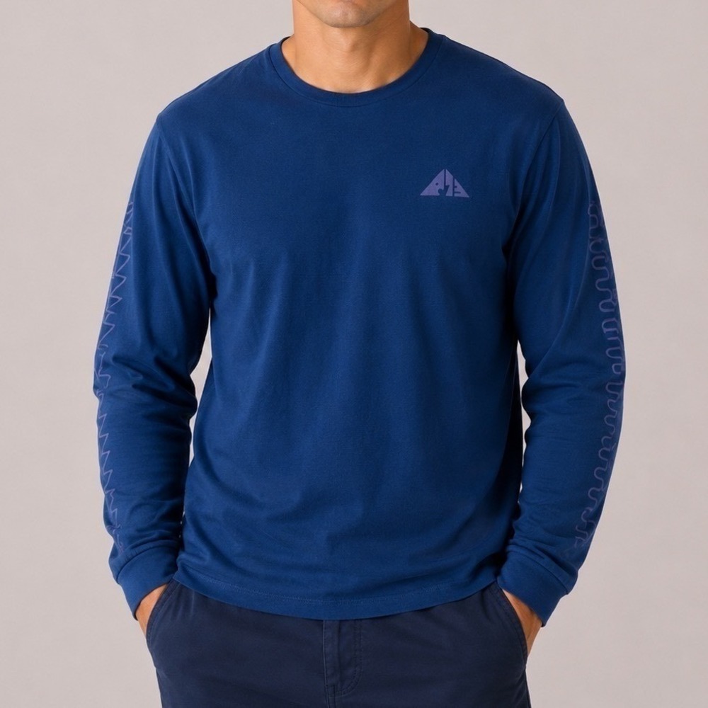 Patagonia Men's Driftways Long Sleeve T-Shirt Clement Blue Size XL NWT $55 MSRP